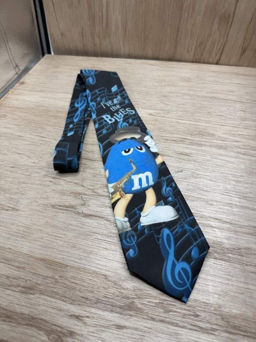 NEW M&Ms Blues Blue Neck Tie Rare